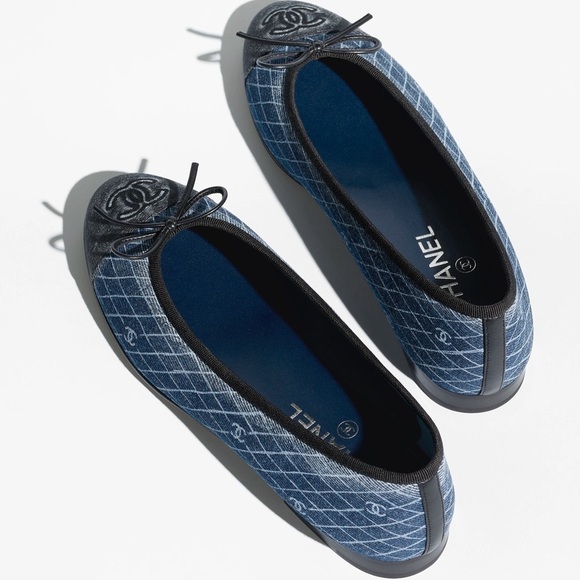 CHANEL | Shoes | Chanel Denim Ballet Flats | Poshmark